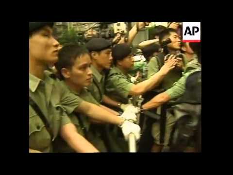 Anti-globalisation protests plus march by "Tiananmen Mothers"