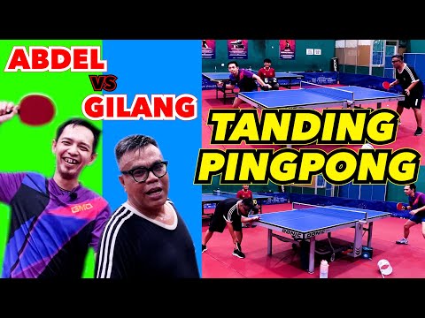 TANDING PINGPONG LAWAN ATLET NASIONAL GILANG MAULANA