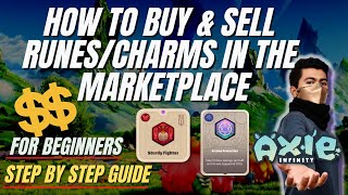 How To Buy & Sell Runes/Charms in the Marketplace | Axie Origin