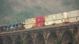 preview picture of video 'Marysville PA 08.01.10: Big Bridge, Bigger Trains, And A Splash Of Mystery, Part 2'
