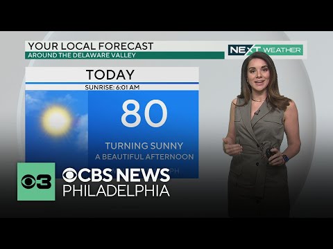 Fantastic May 1 weather around Philadelphia as skies clear for a sunny 80-degree day
