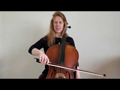 Cello Bow Arm Lesson 1 - Simulate 4 rhythm patterns cello/bass