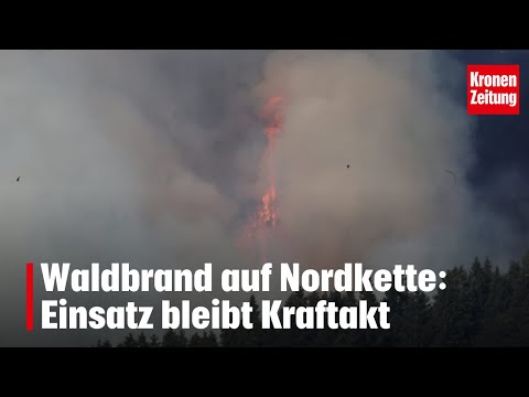 Forest fire on the Nordkette mountain range: Many hotspots still burning | krone.tv NEWS