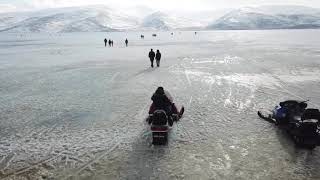 preview picture of video 'Çıldır Gölünde Kar Motoru'