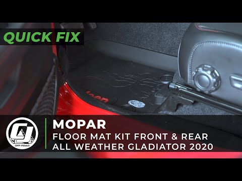 2020 Jeep Gladiator Install | Mopar Front & Rear All Weather Floor Mats