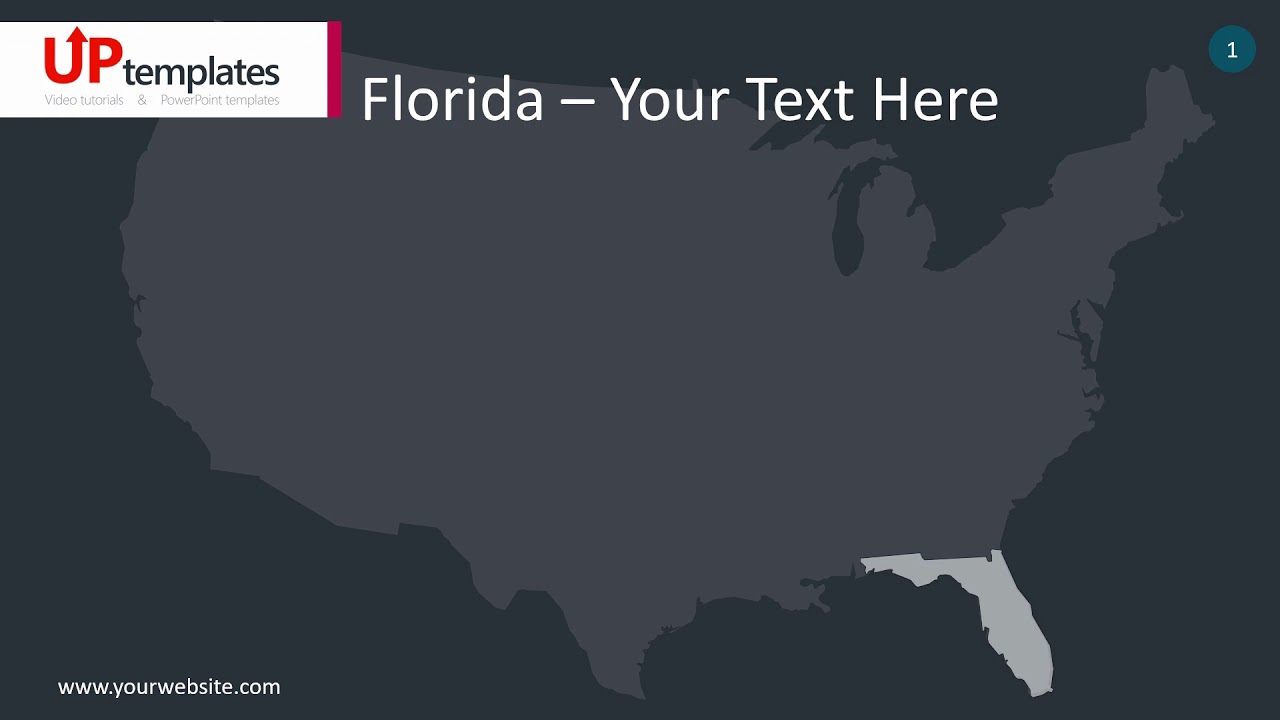 Florida Map Infographics - Animated PowerPoint Template