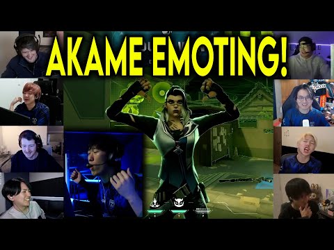 Valorant Streamers Reacts To DFM Akame EMOTING IN GAME & On Stage Against Team Secret In VCT