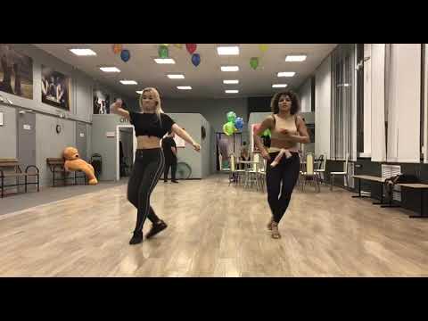 Polina,  Janna, salsa cubana(timba) Steps by Yoandy Villaurrutia