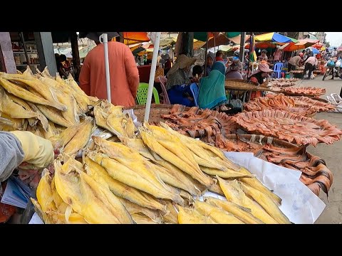 Fish Market Scene - The Amazing Site Distributes Dried Fish@Kilometers 9 Market