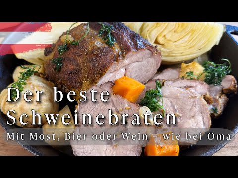 Mostbraten Rezept – Schweinebraten im Reindl mit Apfelmost