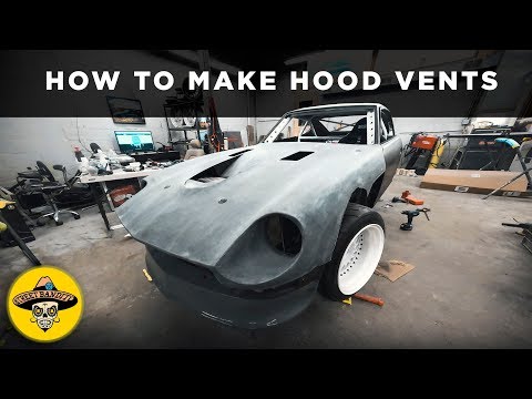 How To Make CARBON FIBER 240z HOOD Vents | (EP #38)(4K)