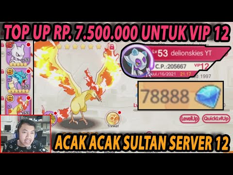 🔥🔥TOP UP 7.5JUTA UNTUK AKUN VIP 12! REVIEW AKUN DELIONSKIES RBL (SERVER 12) - POCKET INCOMING