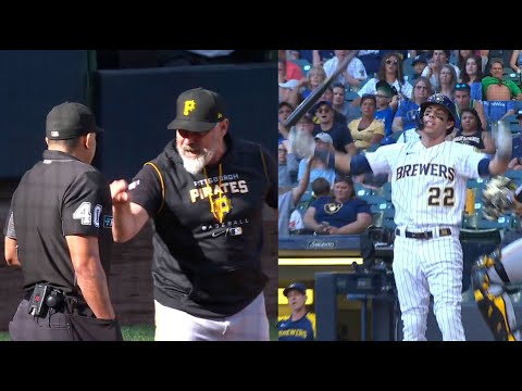 Ejections 096-97 - Roberto Ortiz Ejects Derek Shelton & Christian Yelich Two Innings Apart