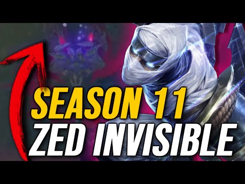 ¡EL NUEVO ZED AHORA ES INVISIBLE NUEVA SEASON 11! NUEVOS ITEMS MÍTICOS Y LEGENDARIOS GAMEPLAY