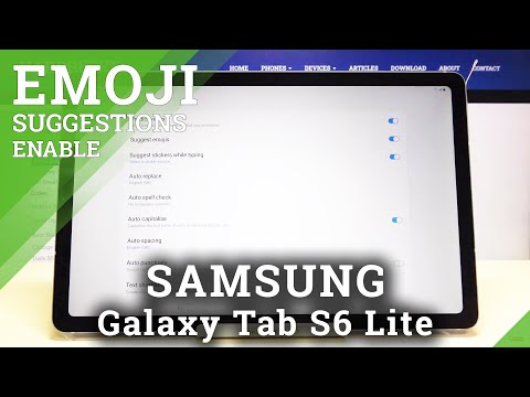 How to Enable Emoji Suggestion in SAMSUNG Galaxy Tab S6 Lite – Keyboard Settings