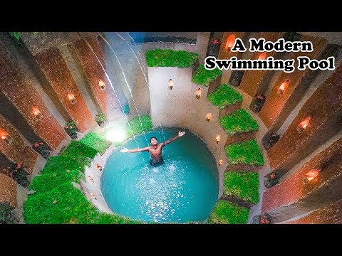 Amazing Building Compilation! Build The Most Modern Underground Swimming Pool with Underground House