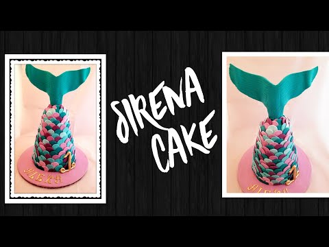 Mermaid tail cake/pastel cola de sirena