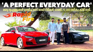 'അഞ്ചു വർഷമായി എല്ലാ ദിവസവും ഓഫീസിൽ പോകാൻ ഉപയോഗിക്കുന്നത് ഓഡി ടിടിയാണ്.വളരെ ഹാപ്പിയാണ് ഞങ്ങൾ..'