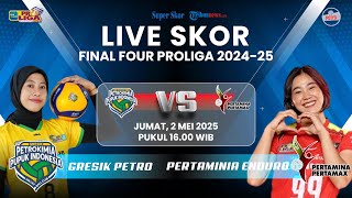 Gresik Petrokimia Vs Pertamina Enduro: Live Skor Final Four Proliga 2024-25: Mega Siap Main?