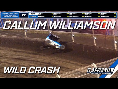 Sprintcars | Callum Williamson Massive Rollover - Perth Motorplex | Clay-Per-View Highlights