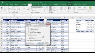 Excel Magic Trick 1412: Power Query to Merge Two Tables Into One Table for PivotTable Report
