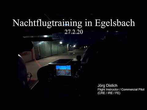 VFR Night Training EDFE EDFE D-EBMC 270220