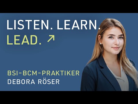 HiAcademy: Schulung zum BSI-BCM-Praktiker mit Debora Röser