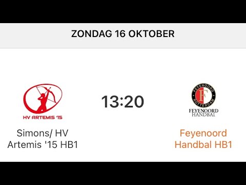 Feyenoord Handbal - HV Artemis ’15 HB1