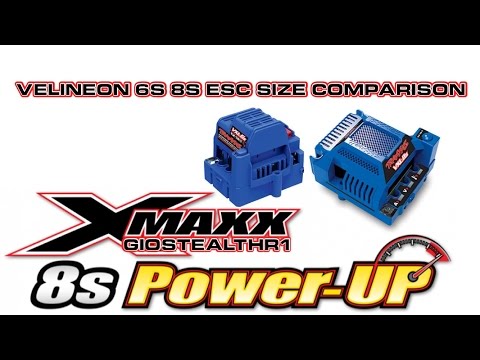 TRAXXAS X-MAXX VELINEON VXL 6S AND 8S SIZE COMPARISON