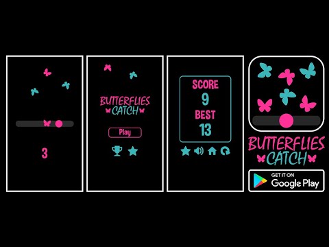 Butterflies Catch: Swipe Brick