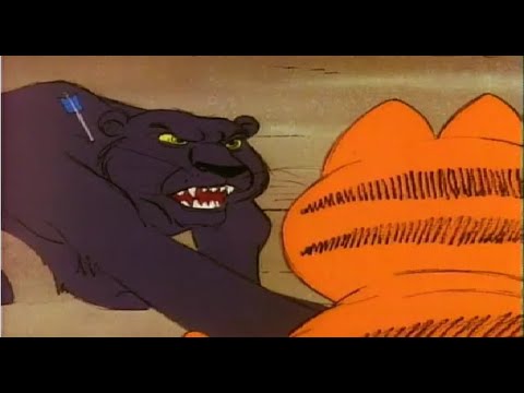 Garfield saves Jon and Odie from a Panther | GARFIELD vs PANTHER