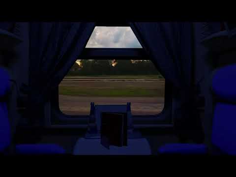 10 Hours Sunset to Night Amtrak Ambience | Conductor | Sleeping, Studying, Relaxing...