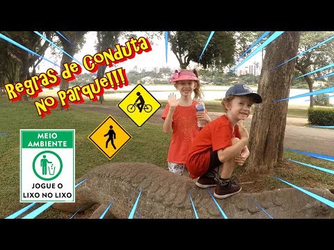 REGRAS DE CONDUTA para CRIANÇAS no PARQUE Rules of Conduct for Children