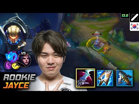 Rookie Mid Jayce Build Eclipse Summon Aery - Rookie Jayce Match Highlight - LOL KR 13.5