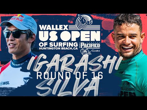 Kanoa Igarashi vs Deivid Silva | Wallex US Open of Surfing - Round of 16 Heat Replay