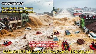 Download lagu DETIK-DETIK BANJIR BESAR LUMPUHKAN PEMALANG JATENG, JALAN UTAMA TERPUTUS, WARGA PANIK DI MALAM HARI mp3