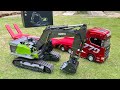 Unboxing Remote Control Excavator Huina 1593 RC Excavator Huina 1593