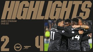 HIGHLIGHTS | Brighton & Hove Albion vs Arsenal (2-4) | Saka, Odegaard, Nketiah, Martinelli