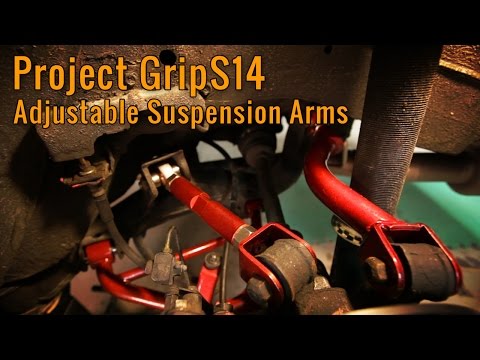 240SX Adjustable Suspension Arm Upgrade - Project GripS14