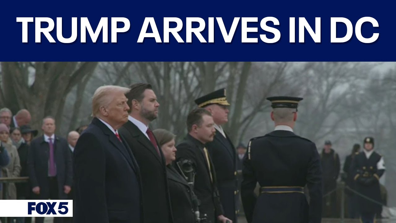 Trump arrives in DC ahead of inauguration