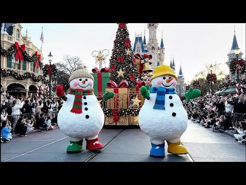 [4K] Disneyland A Christmas Fantasy Parade 2025 | FULL SHOW 4K POV (60FPS)