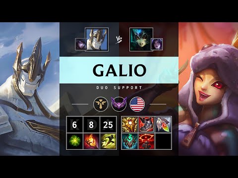 Galio Support vs Nami - NA Master Patch 25.17