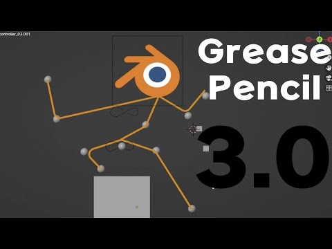 Grease Pencil 3.0 Character Rigging (Geometry Nodes, Blender)