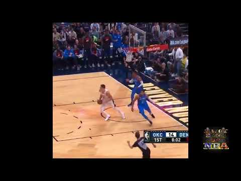 Milsap blocks Westbrook's fastbreak dunk, Harris drains the three on other side!