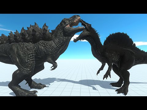 GODZILLA vs ALL UNIT TREX (Dinosaurs Carnivore) - New Update Animal Revolt Battle Simulator
