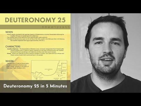 Deuteronomy 25 Summary: 5 Minute Bible Study