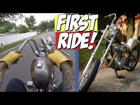 Old School Chopper FIRST RIDE | Yamaha xs650 Chopper Build Series ep 19