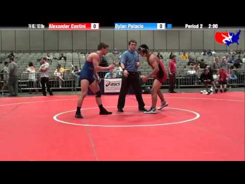 Alexander Contini vs. Dylan Palacio at 2013 Junior Nationals - FILA - FS