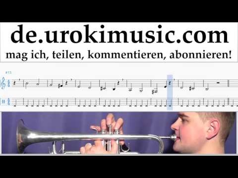 Trompetenunterricht Calvin Harris ft. Rihanna - This Is What You Came For Noten Lernen Teil#1 um-995