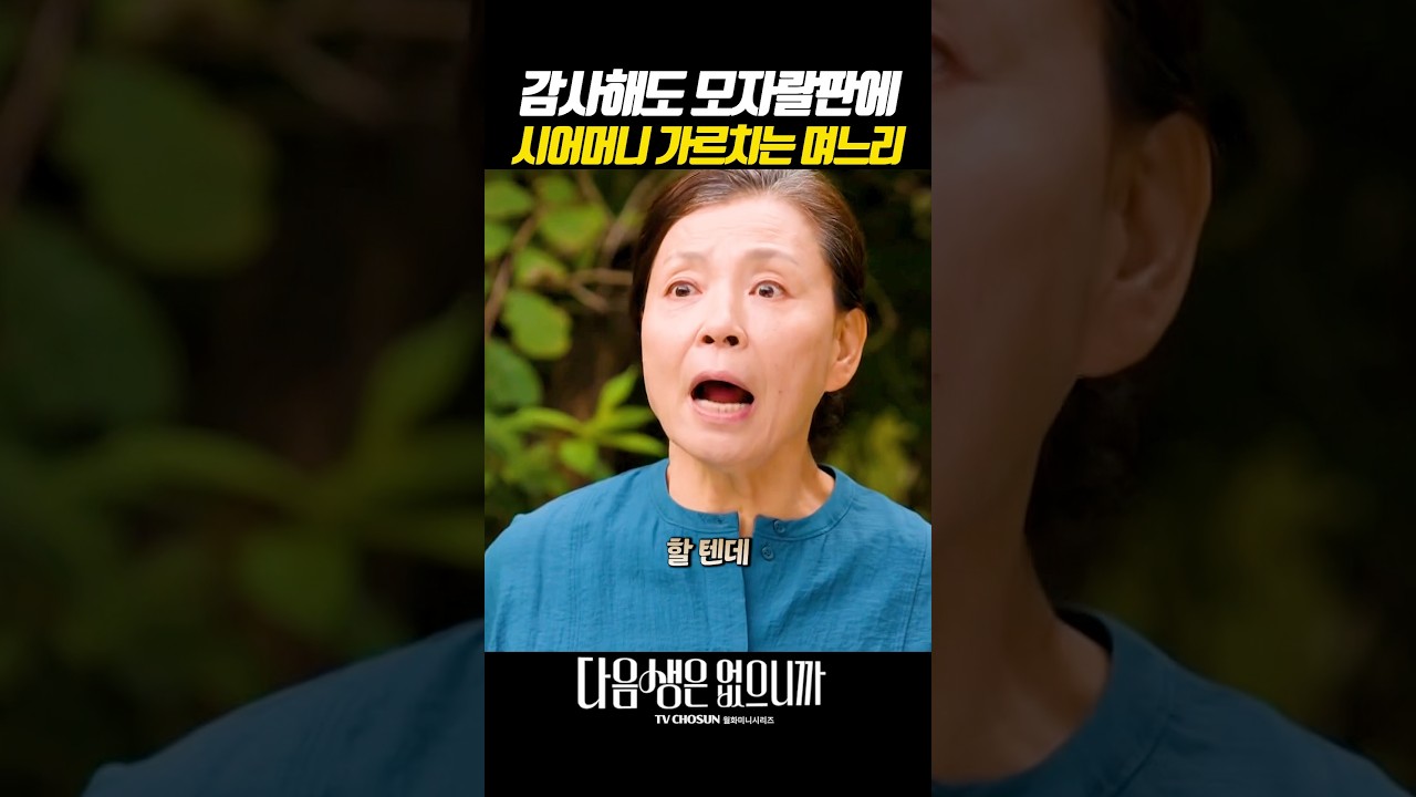 시어머니 가르치는 며느리 #다음생은없으니까 #넷플릭스 #TV조선 #월화미니시리즈 #김희선 #한혜진 #진서연